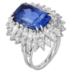 Anillos de cóctel de zafiro