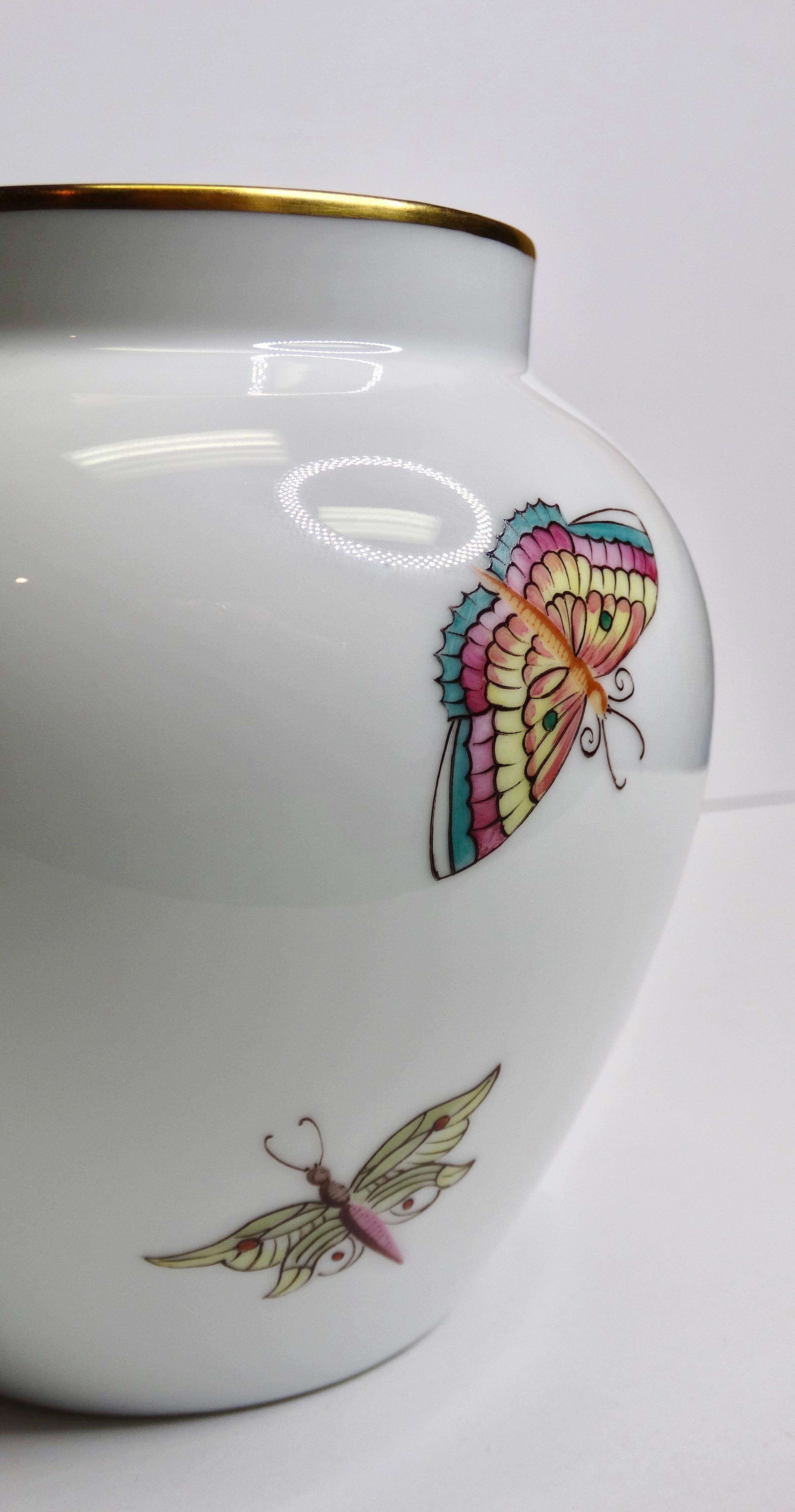 This is the most adorable Tiffany & Co. vase and it needs to be yours! This beautiful hand-painted vase has the best Parisian charm. Would you ever imagine that butterflies and crickets could look more beautiful? The quality and love put into every