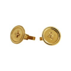 Tiffany & Co. Button Cufflinks in 14k Yellow Gold