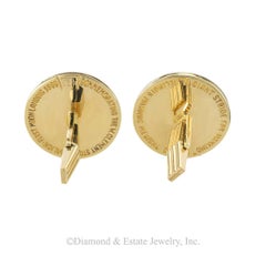 Tiffany & Co Buzz Aldren First Man on the Moon Commemorative Cufflinks