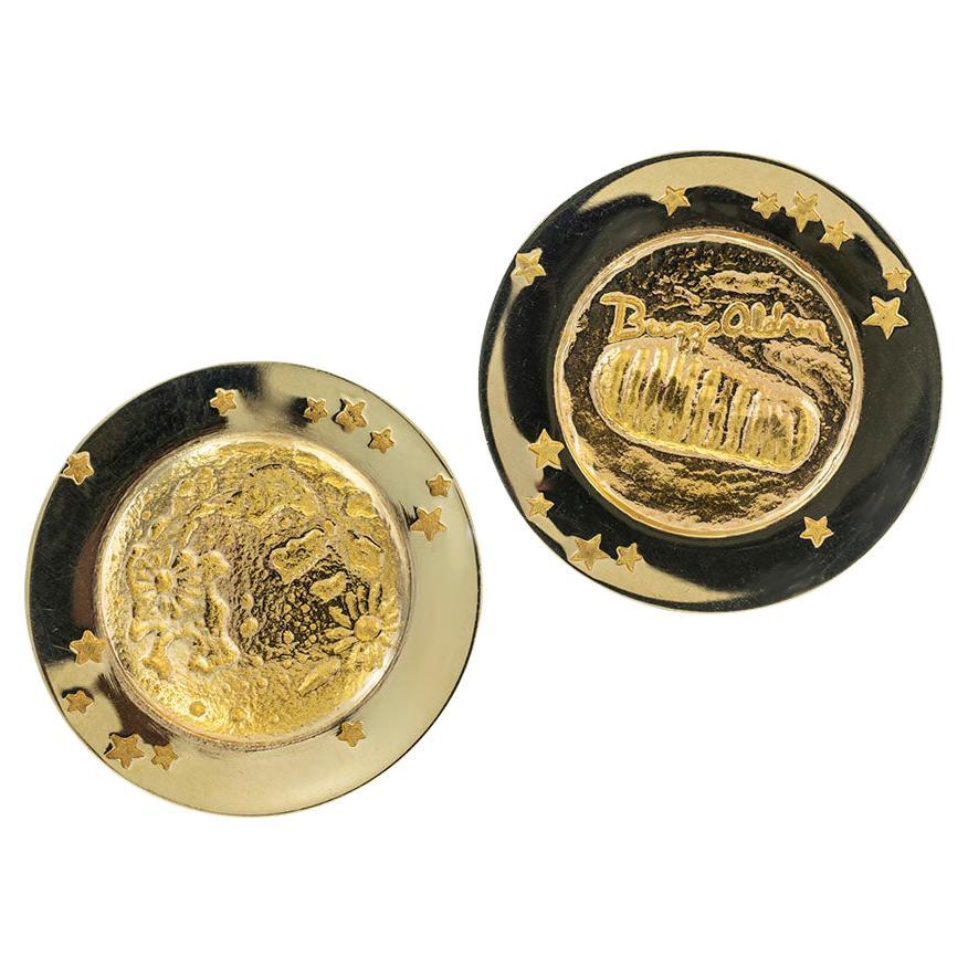 Tiffany & Co Buzz Aldren First Man on the Moon Commemorative Cufflinks For Sale