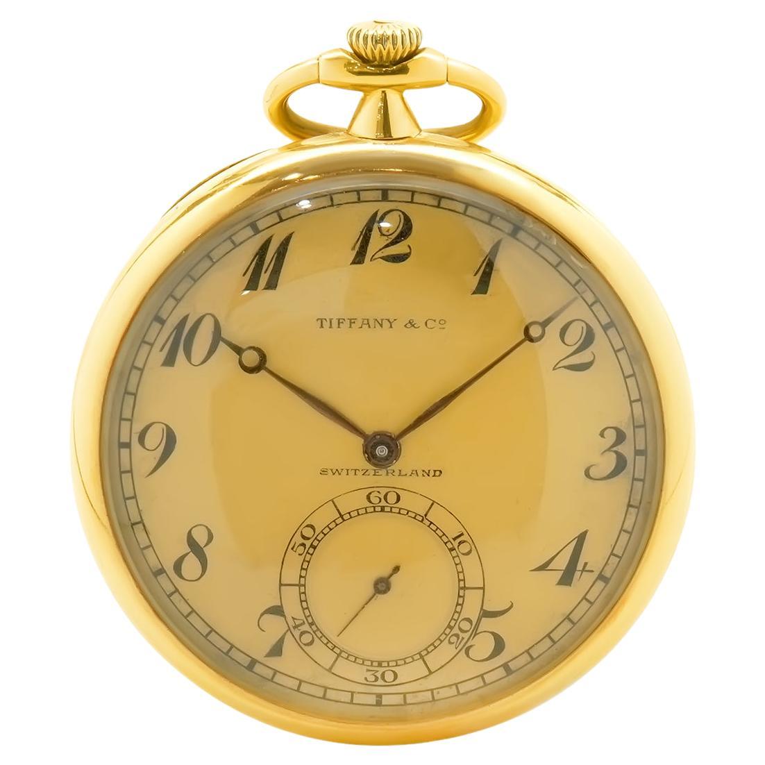 Tiffany & Co. by Agassiz 18 Karat Gelbgold 1922 Taschenuhr