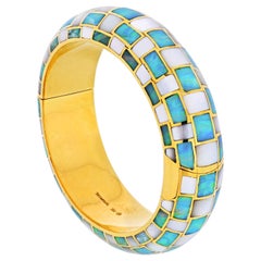 Tiffany & Co. by Angela Cummings Mother of Pearl Opal Checkboard Bracelet