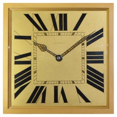 Tiffany & Co. by Charles Hour Brass and Gilt Art Deco Clock, 1920s