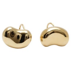 Tiffany & Co by Elsa Peretti 18k Gelbgold Jumbo Bohnen-Ohrringe, 17,5 g