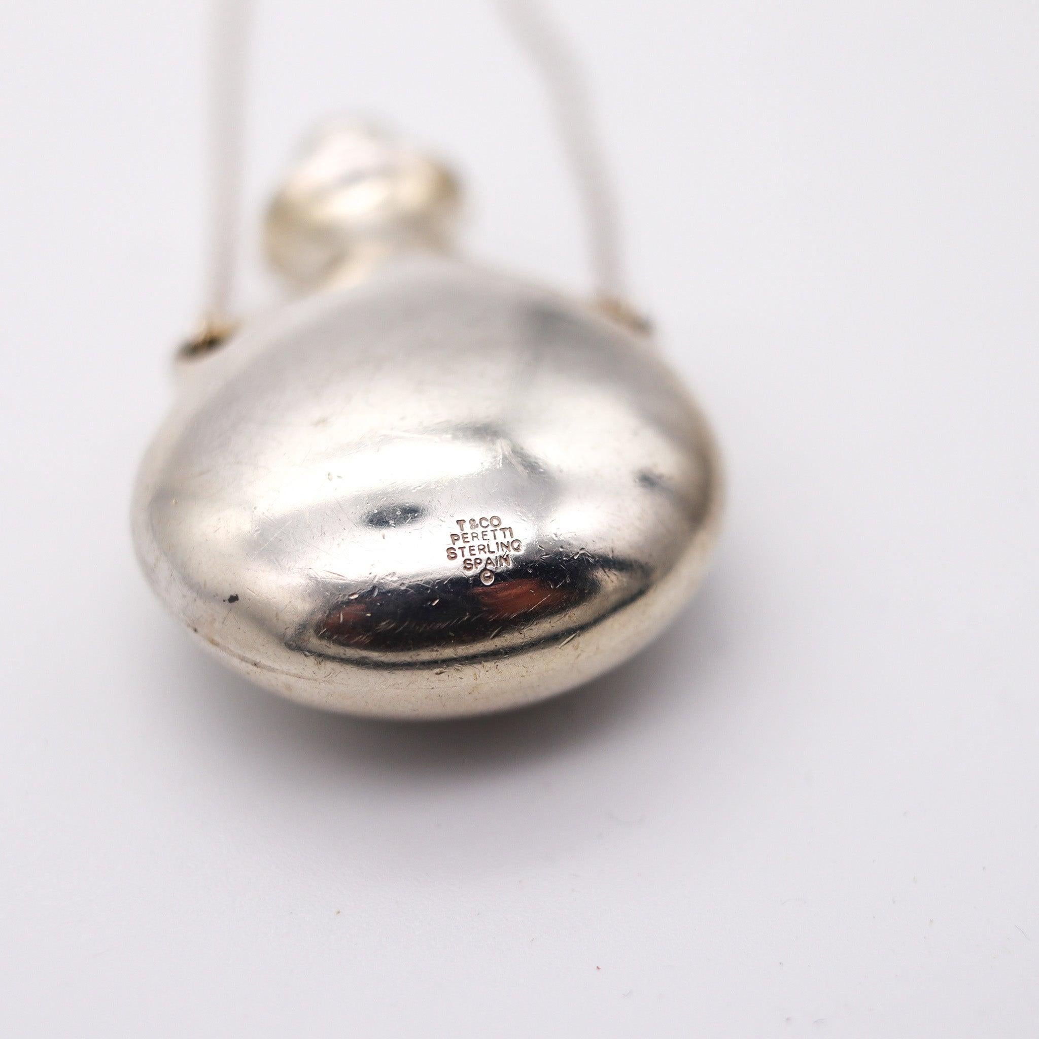 TIFFANY & CO. By Elsa Peretti Freeform Bottle With Lid Necklace in 925 Sterling 2