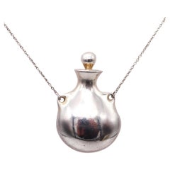 TIFFANY & CO. By Elsa Peretti Freeform Bottle With Lid Necklace in 925 Sterling