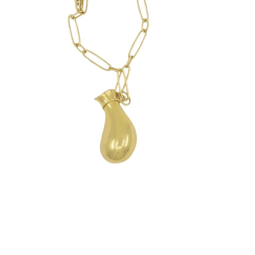Tiffany & Co. by Elsa Peretti Jug Necklace 18k Gold For Sale 1