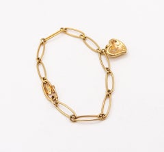 Tiffany & Co By Elsa Peretti Links Bracelet With Heart In Solid 18Kt Yellow Gold