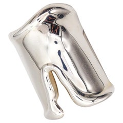 Pulseras brazalete de plata