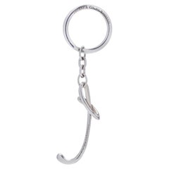 Tiffany & Co. by Elsa Peretti Sterling Silver 925 t letter key chain
