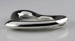 Tiffany & Co by Elsa Peretti Sterling Silver Open Heart Belt Buckle