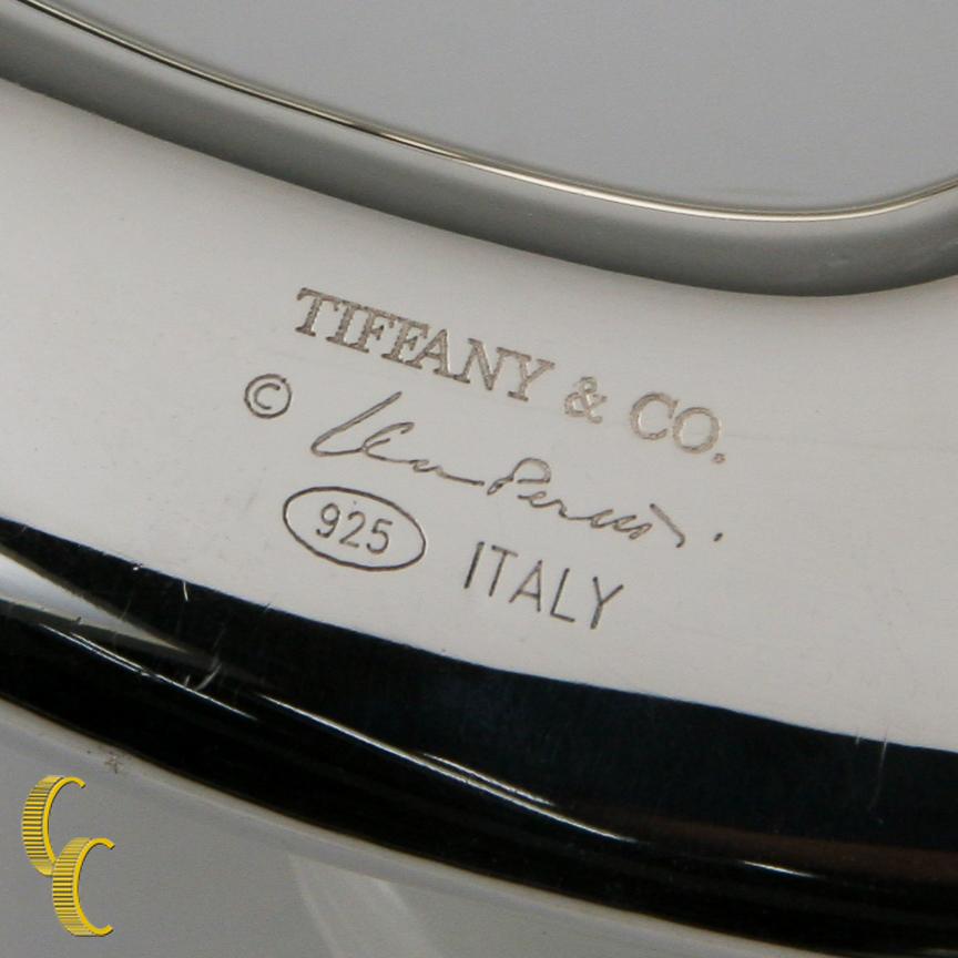 Elsa Peretti for Tiffany & Co Sterling Silver Open Heart Belt Buckle In Good Condition For Sale In Van Nuys, CA