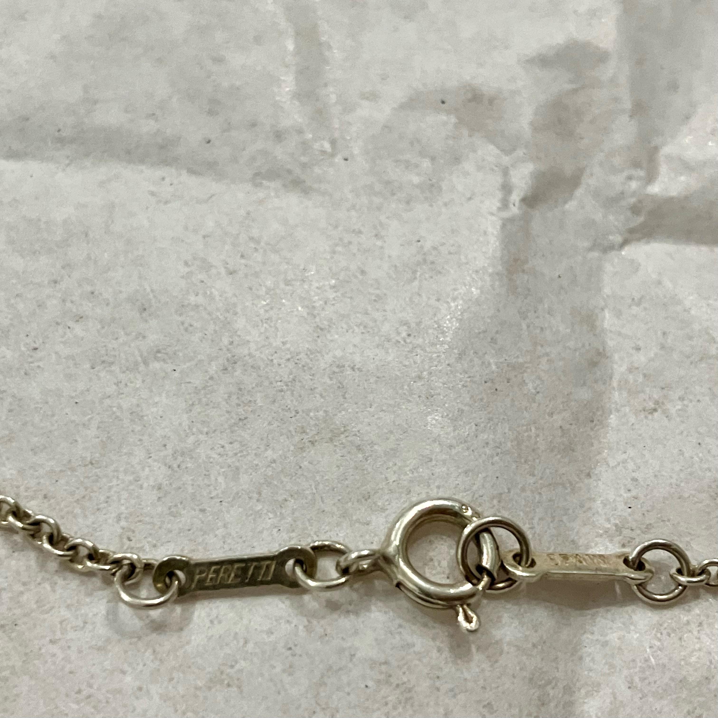 Tiffany & co par Elsa Perreti, collier à cœur ouvert en argent sterling en vente 3