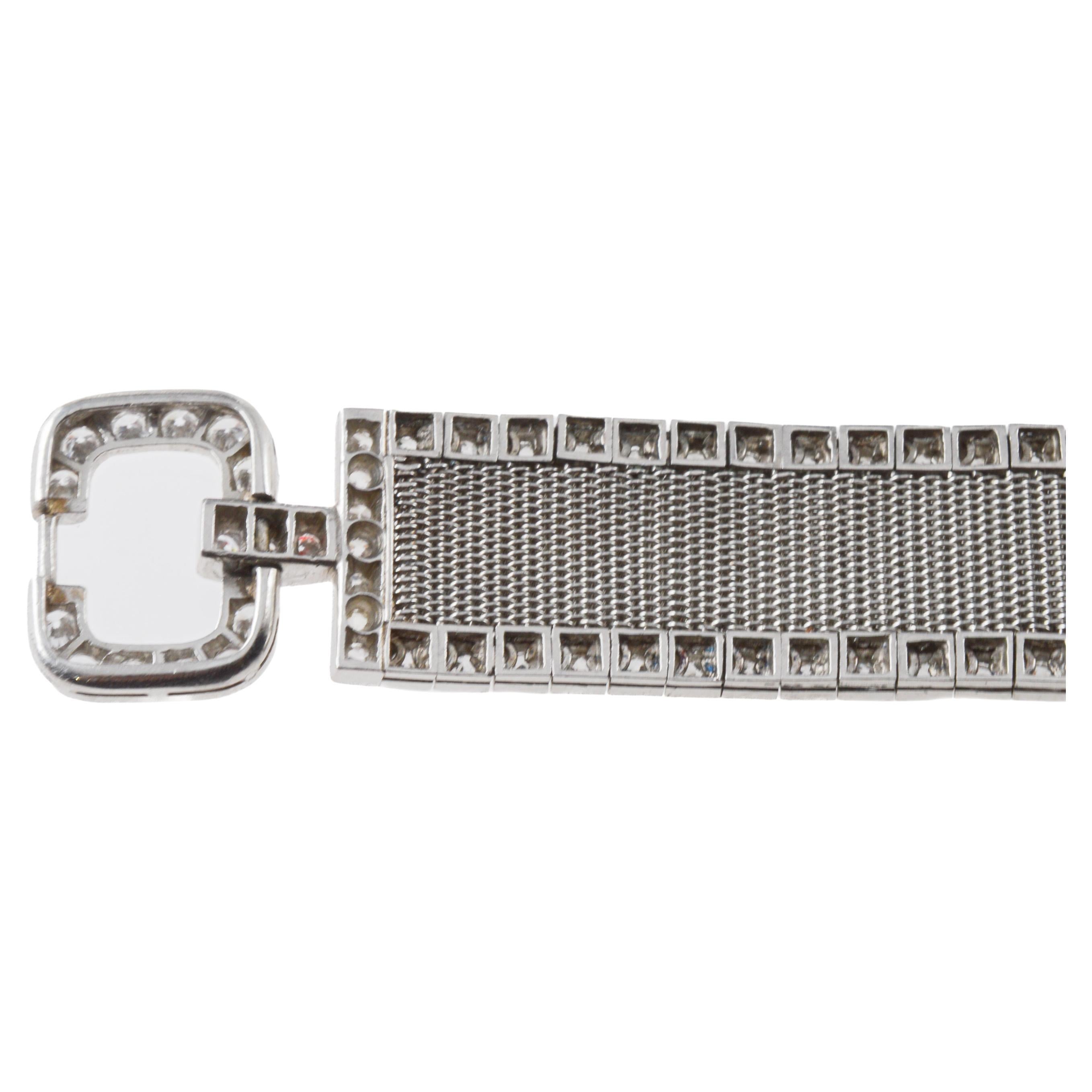 Orologio Tiffany & Co. by Haas Neveux in platino Art Deco del 1920 circa Quadrante di Stern in vendita 2