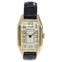 Tiffany & Co. by International Watch Co. 18 Karat Gold Art Deco Handmade Watch