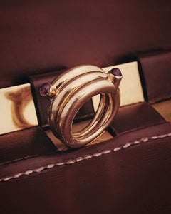 Tiffany & Co by Jean Schlumberger New York, 18K & Ruby Double Coil Ring, C.1960
