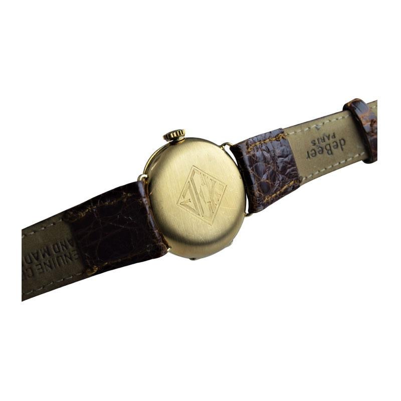 Tiffany & Co. by Longines 18 Karat Gold from 1917 Art Deco Watch 100 Years Old 2