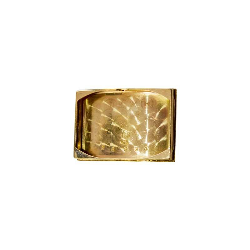 Tiffany & Co. by Meylan 18 Karat Gelbgold Art Deco Panzeruhr, ca. 1930er Jahre 10