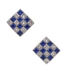 Sapphire Clip-on Earrings