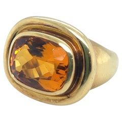 Tiffany & Co. by Paloma Picasso 18 Karat Gold and Citrine Cocktail Ring