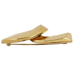 Tiffany & Co by Paloma Picasso 18k Yellow Gold Ribbon Brooch