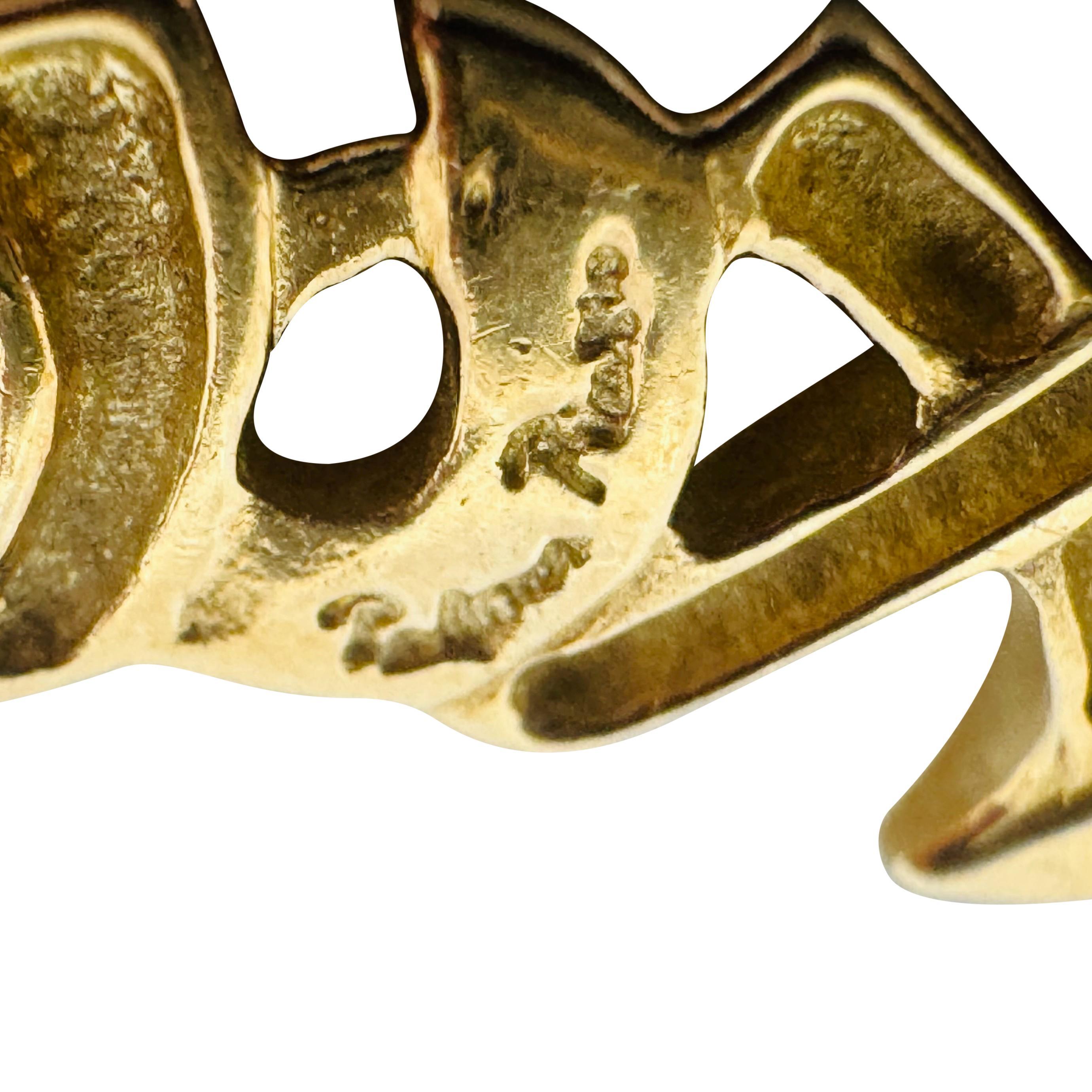 Tiffany & Co. by Paloma Picasso 1983 Vintage XO Signature Pin Brooch 1