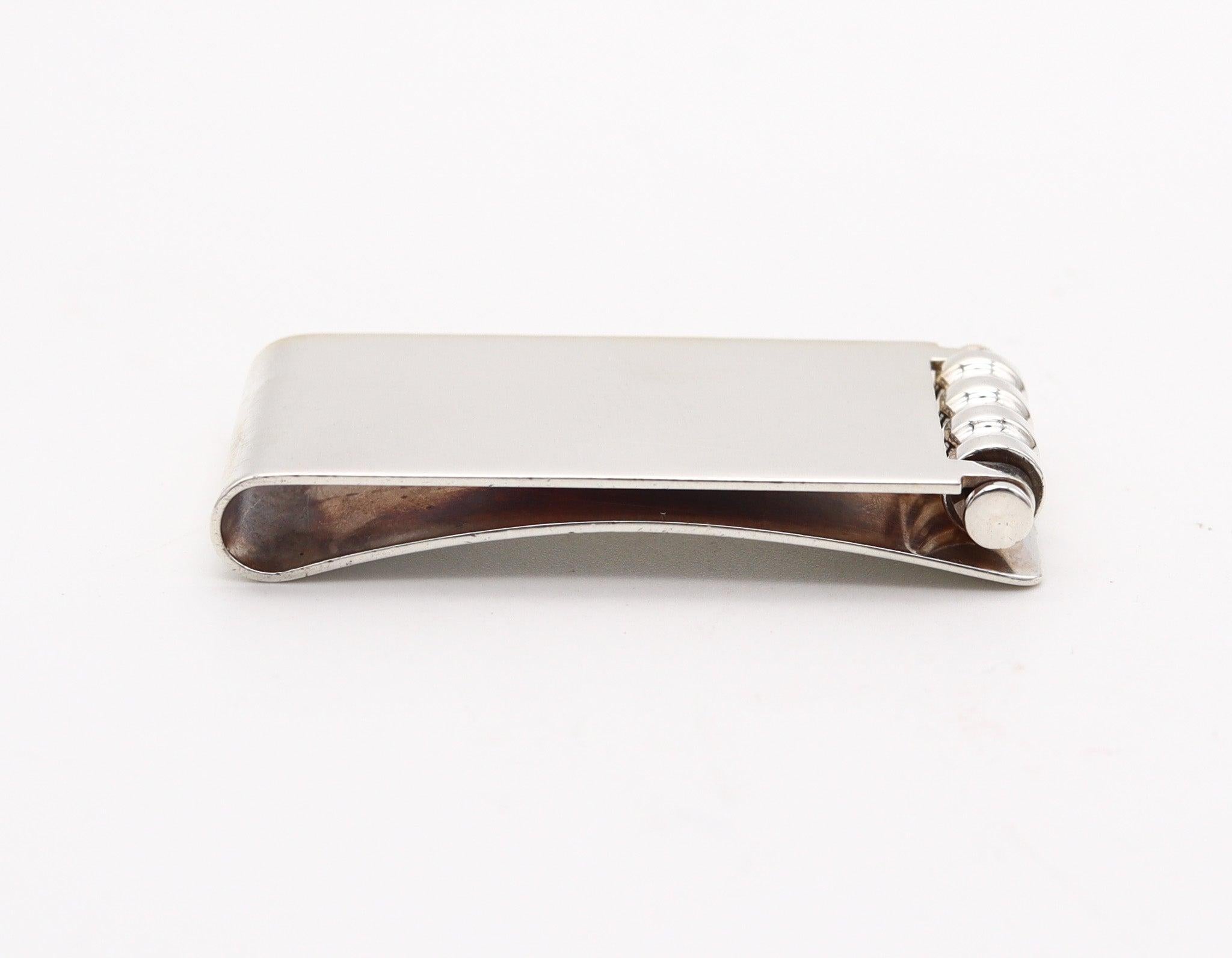 Modernist TIFFANY & CO. by Paloma Picasso Geometric Money Clip in Solid .925 Sterling For Sale