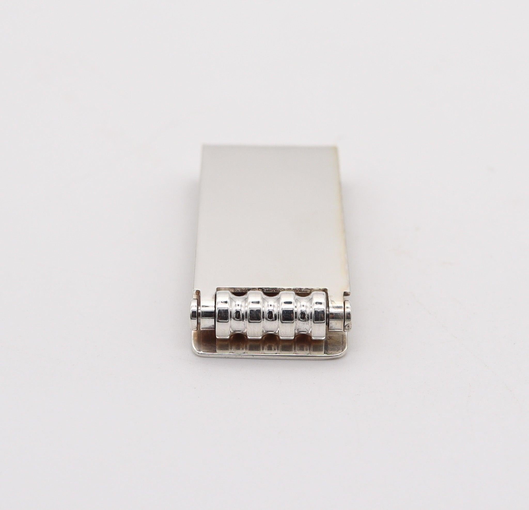 TIFFANY & CO. by Paloma Picasso Geometric Money Clip in Solid .925 Sterling In Excellent Condition For Sale In Miami, FL