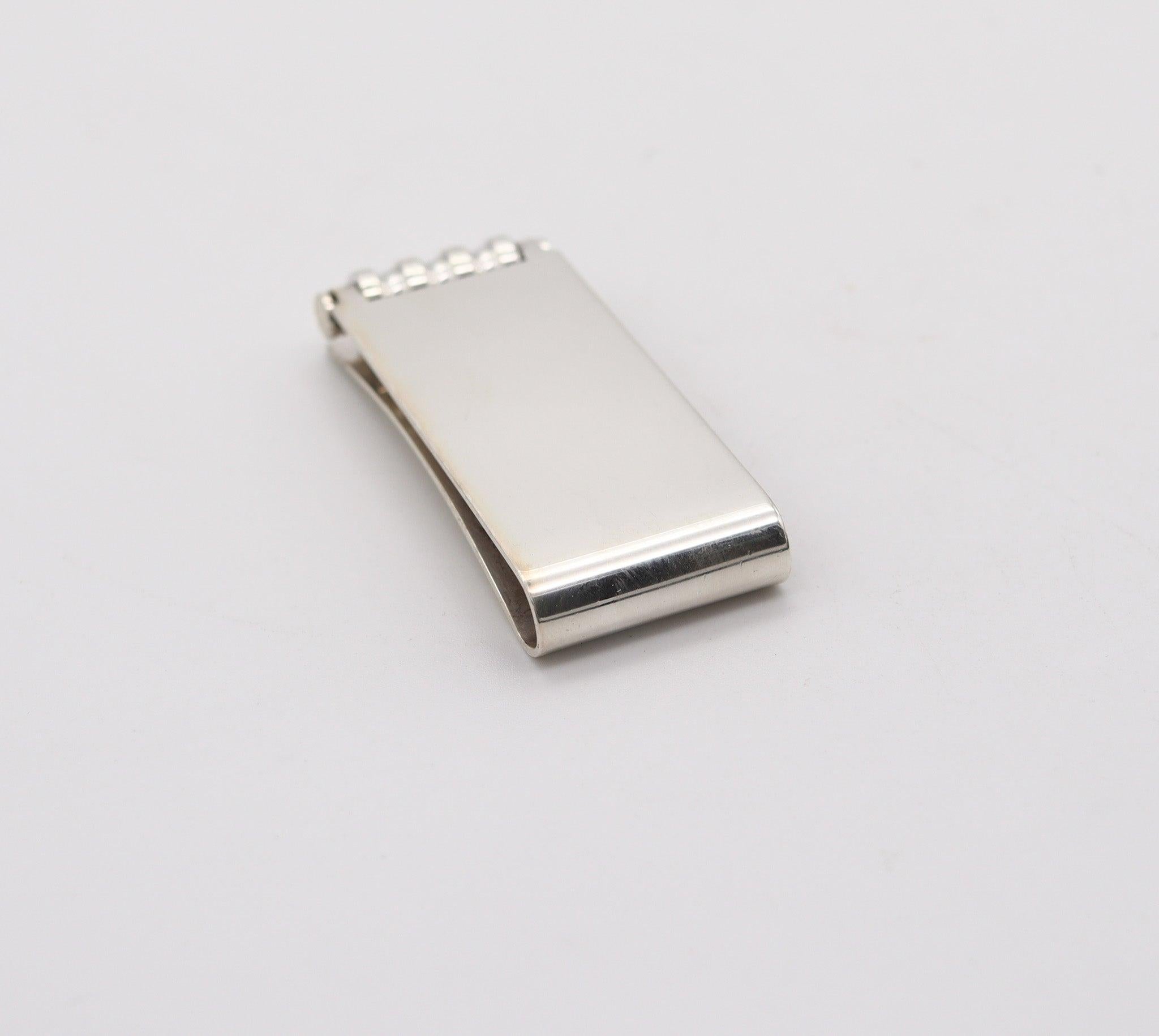 Women's or Men's TIFFANY & CO. by Paloma Picasso Geometric Money Clip in Solid .925 Sterling For Sale