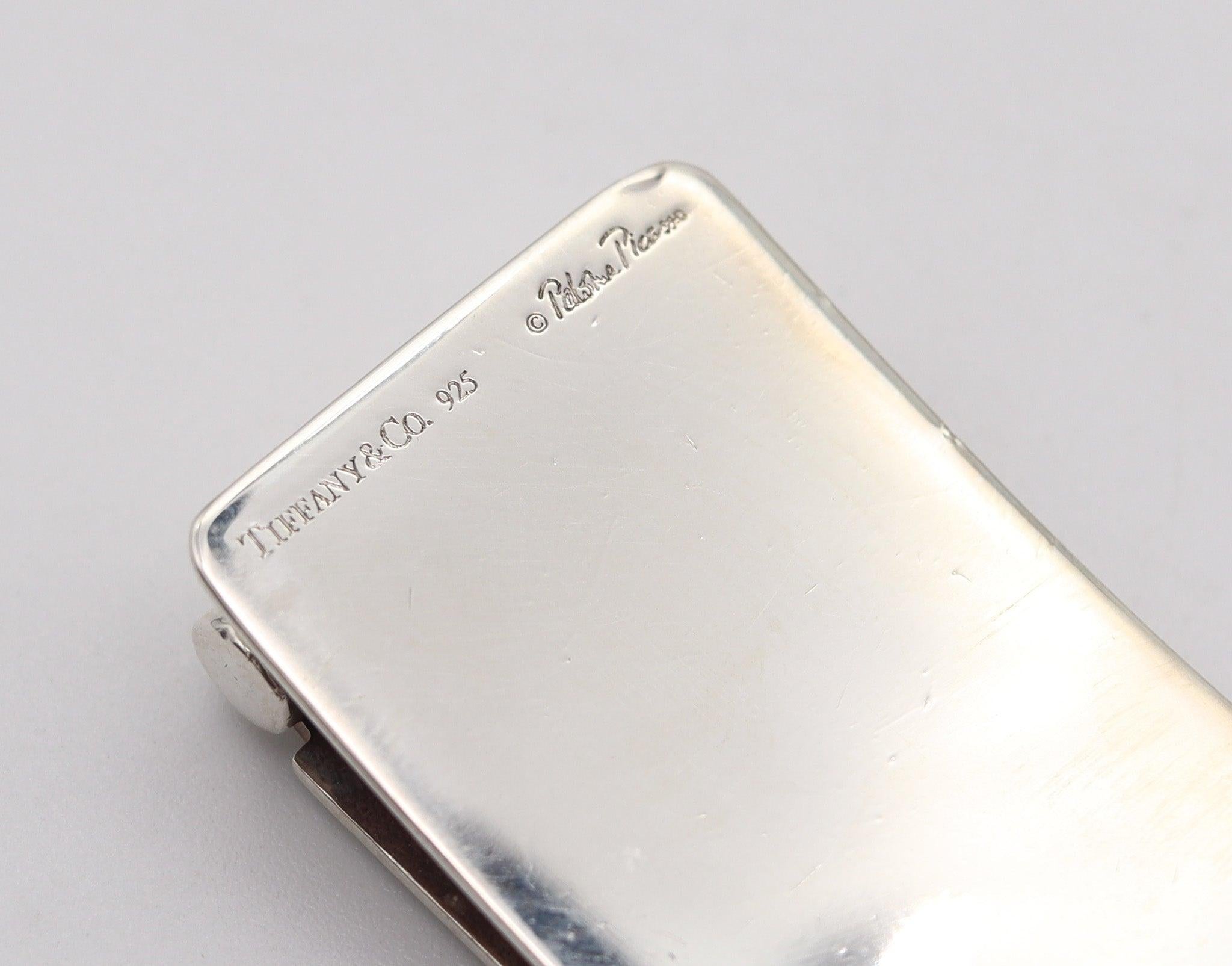 TIFFANY & CO. by Paloma Picasso Geometric Money Clip in Solid .925 Sterling For Sale 2