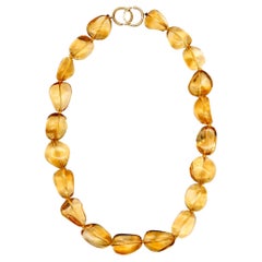 Retro Tiffany & Co. by Paloma Picasso Necklace in 18 Karat Gold with 500ctw Citrines