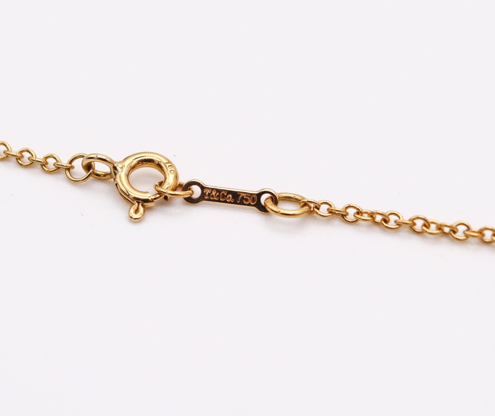 TIFFANY & CO. By Paloma Picasso Necklace Pendant In 18Kt Gold With Amethyst In Excellent Condition In Miami, FL