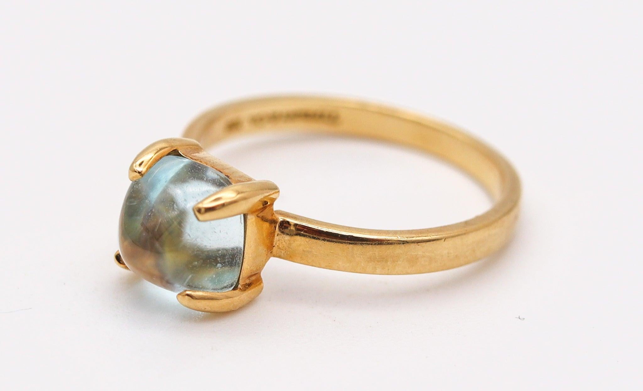 Anello di zucchero disegnato da Paloma Picasso per Tiffany & Co.

Si tratta di un bellissimo e coloratissimo anello di zucchero creato a New York da Paloma Picasso per Tiffany & Co. alla fine degli anni Ottanta. L'anello è stato realizzato in oro