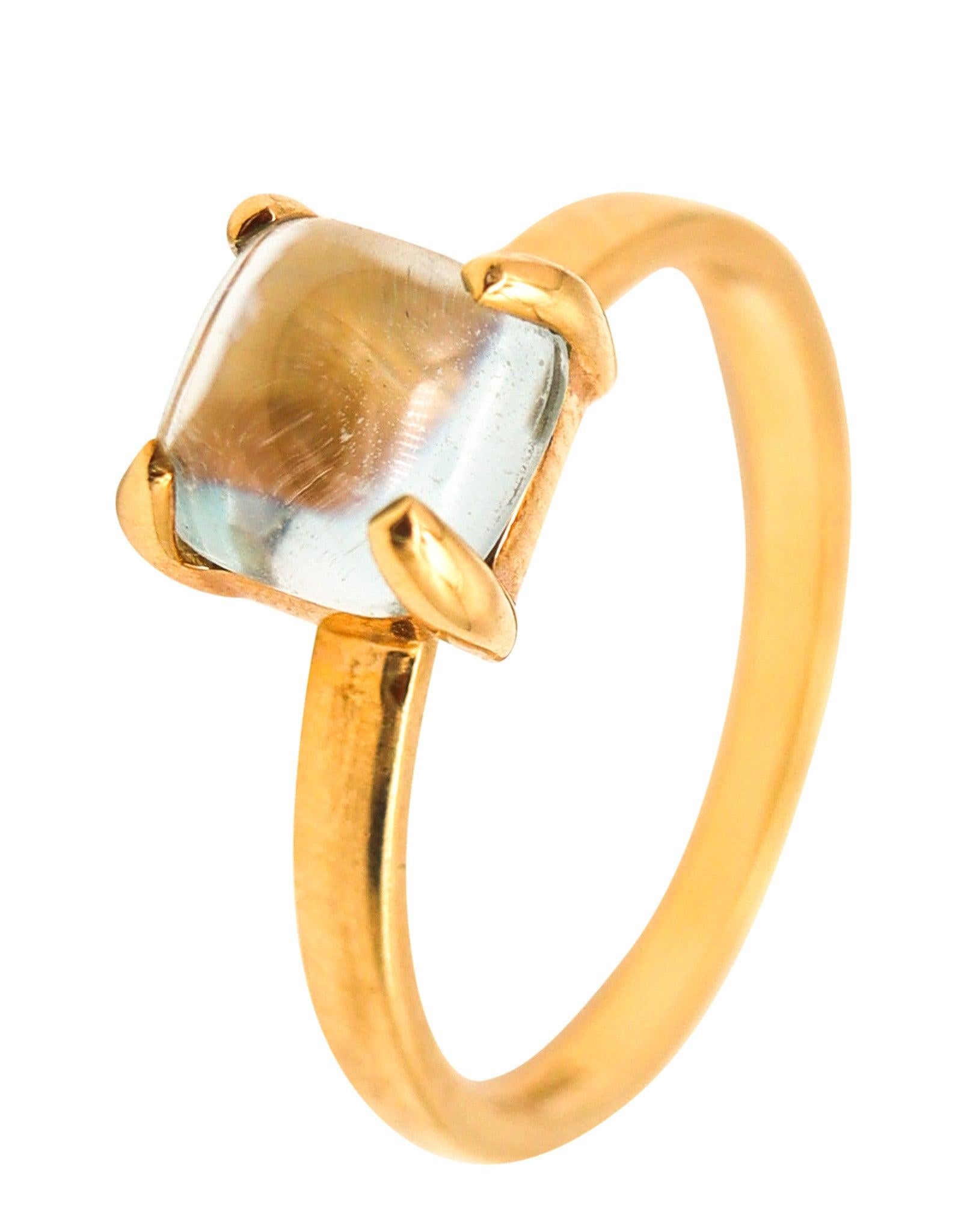 TIFFANY & CO. Anello Sugar di Paloma Picasso in oro giallo 18Kt con acquamarina