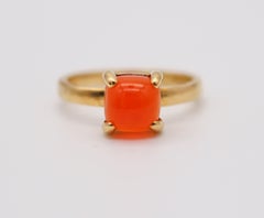 TIFFANY & CO. By Paloma Picasso Sugar Ring In 18Kt Yellow Gold With Great Opal