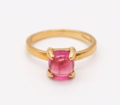 TIFFANY & CO. By Paloma Picasso Sugar Ring In 18Kt Yellow Gold With Tourmaline
