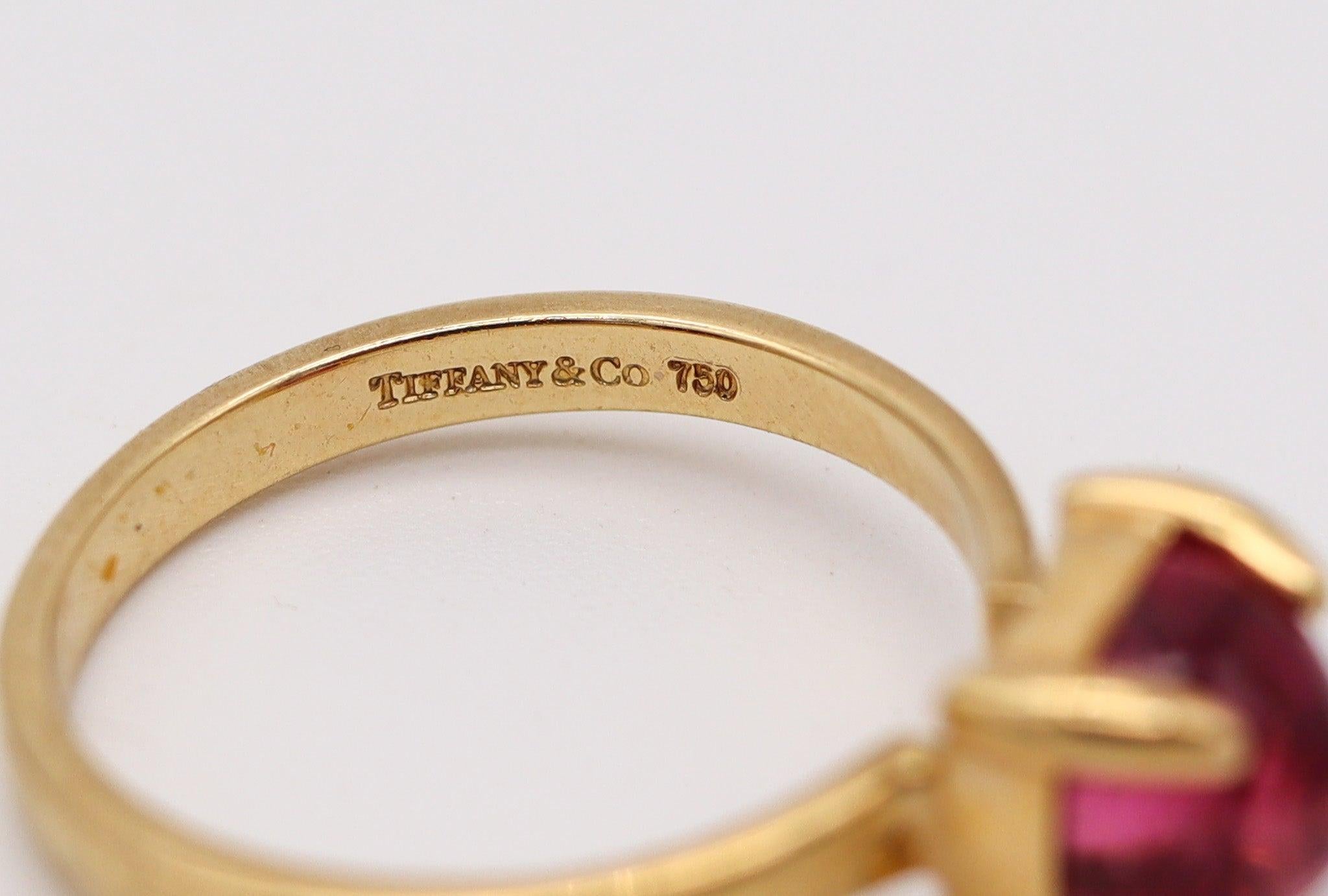 Modernista TIFFANY & CO. Anello Sugar di Paloma Picasso in oro giallo 18Kt con tormalina in vendita