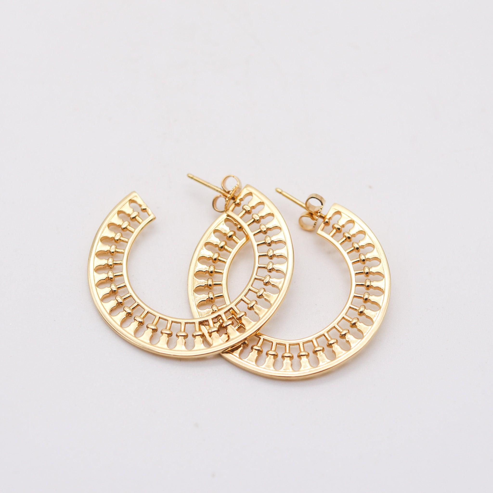 TIFFANY & CO. Boucles d'oreilles Stella Venezia par Paloma Picasso en or jaune 18 carats en vente 3