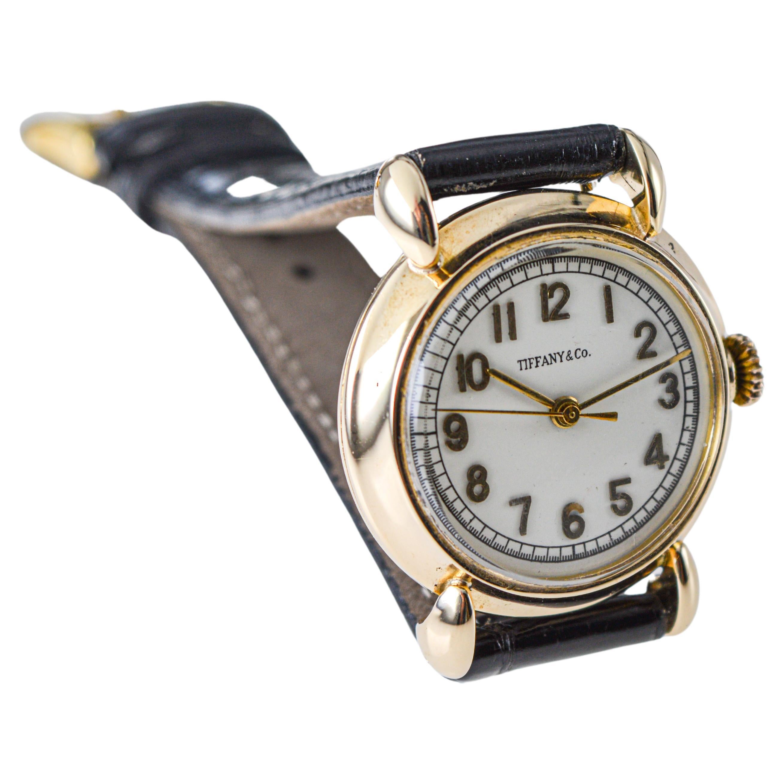 Tiffany & Co. by Schaffhausen International Watch Company Art Deco Style Watch For Sale 6