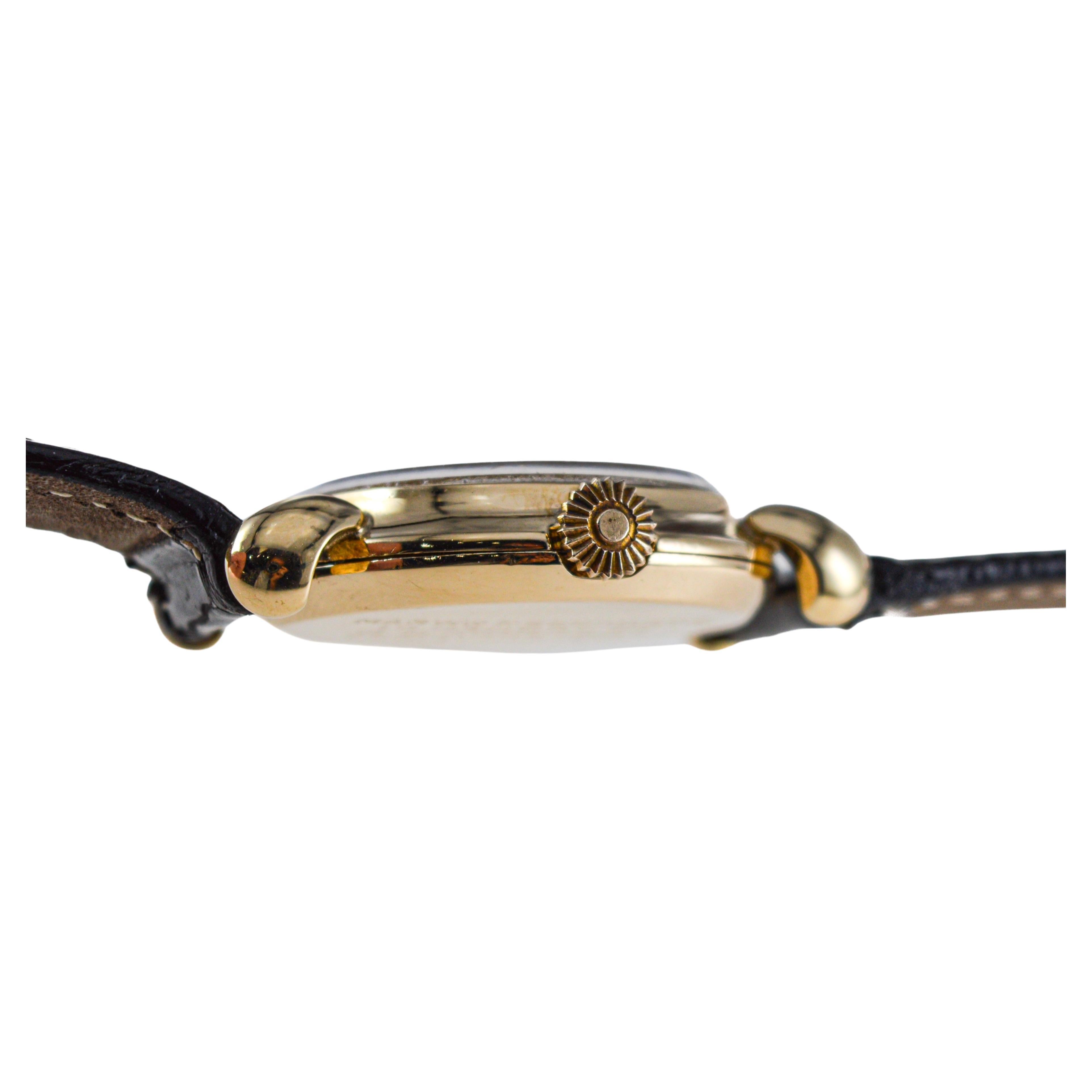 Tiffany & Co. by Schaffhausen International Watch Company Art Deco Style Watch For Sale 9
