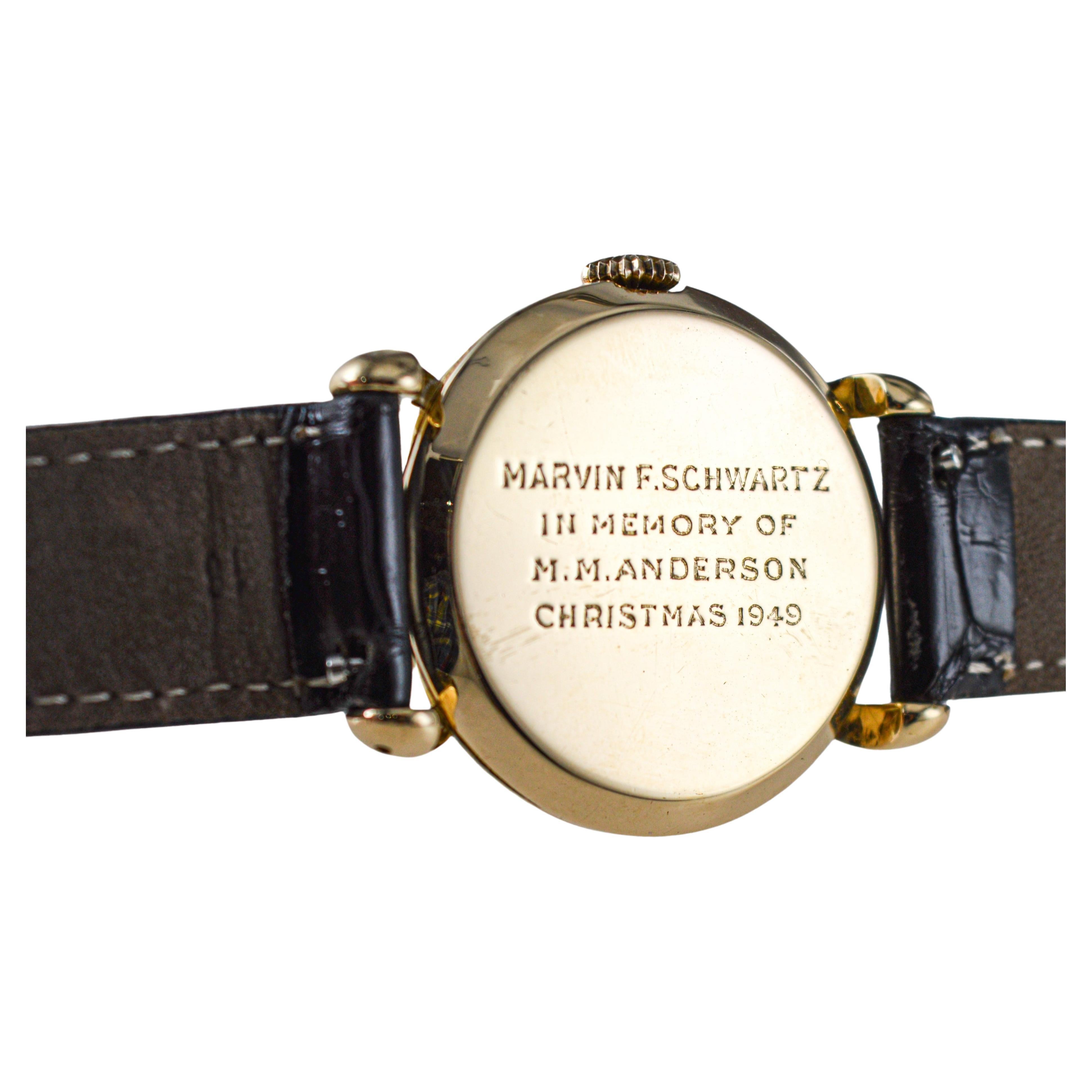 Tiffany & Co. by Schaffhausen International Watch Company Art Deco Style Watch For Sale 10
