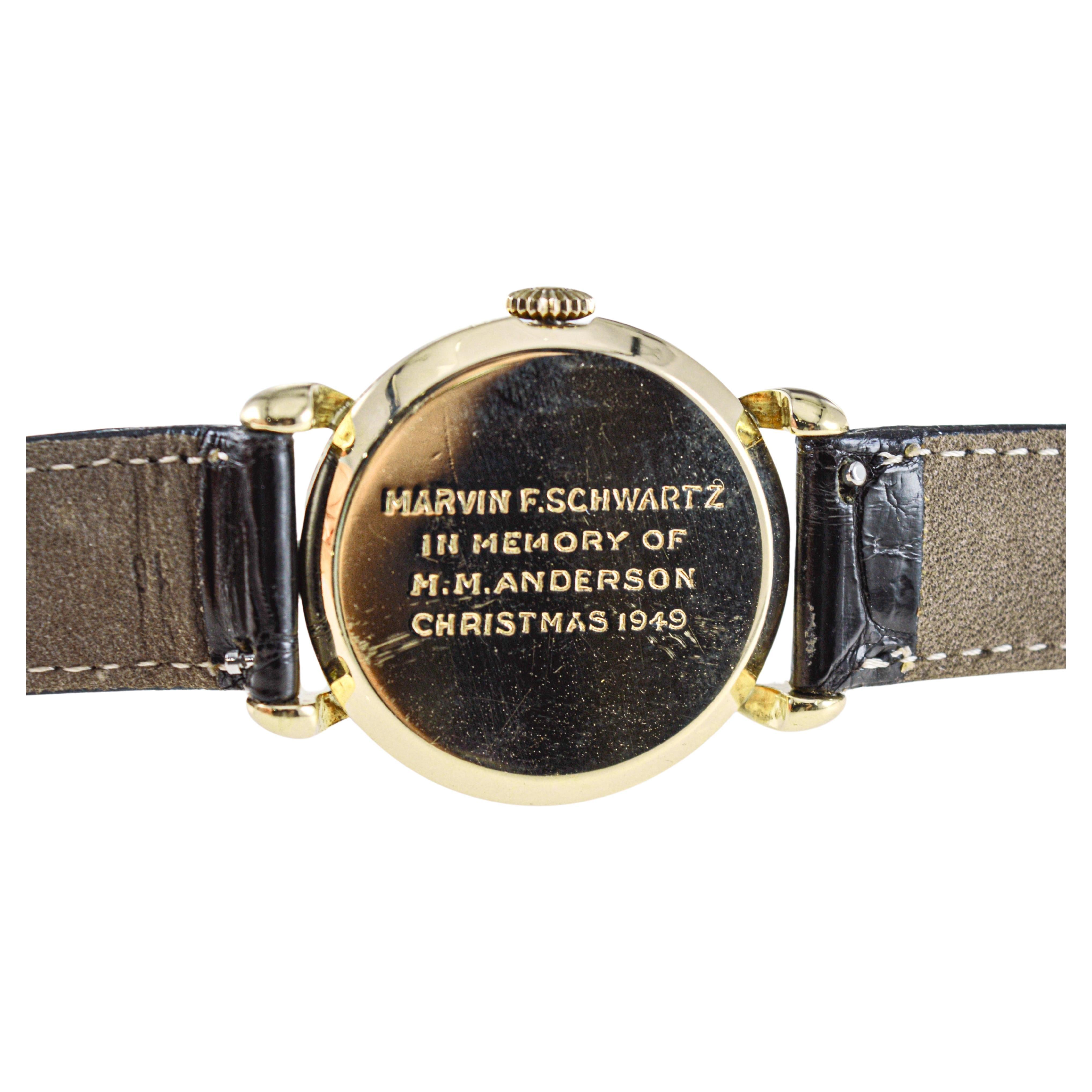 Tiffany & Co. by Schaffhausen International Watch Company Art Deco Style Watch For Sale 11