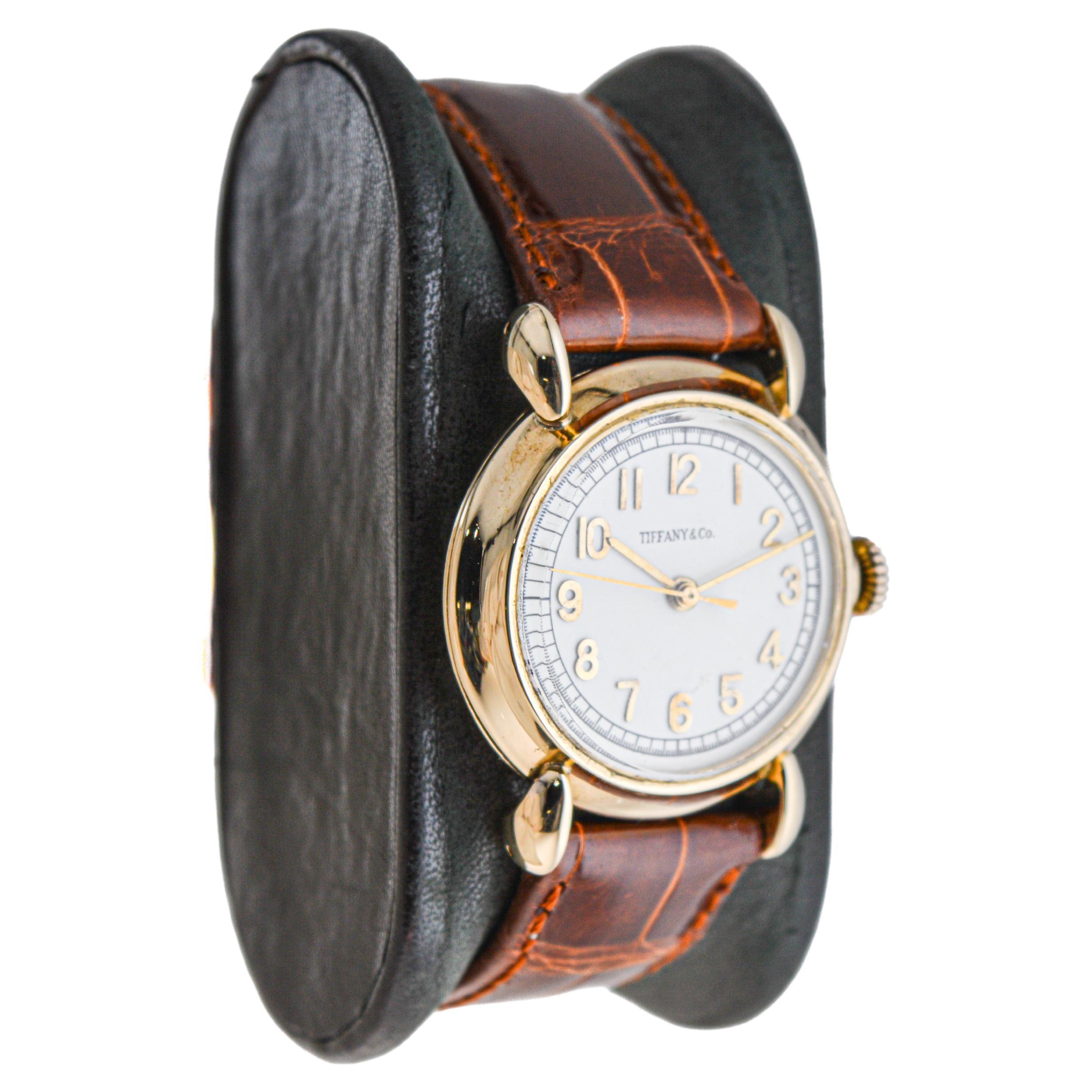 Tiffany & Co. by Schaffhausen International Watch Company Art Deco Style Watch For Sale 1
