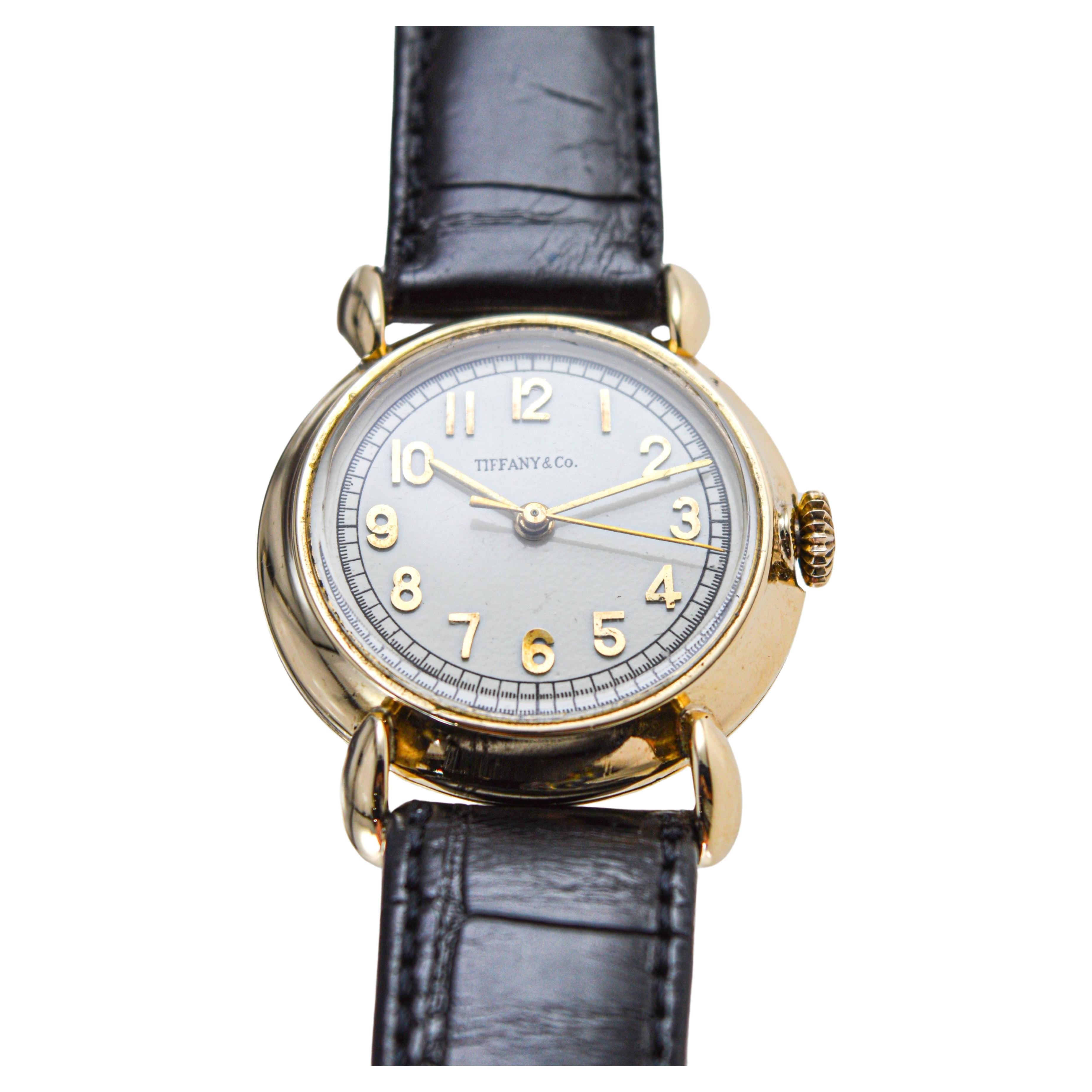 Tiffany & Co. by Schaffhausen International Watch Company Art Deco Style Watch For Sale 5