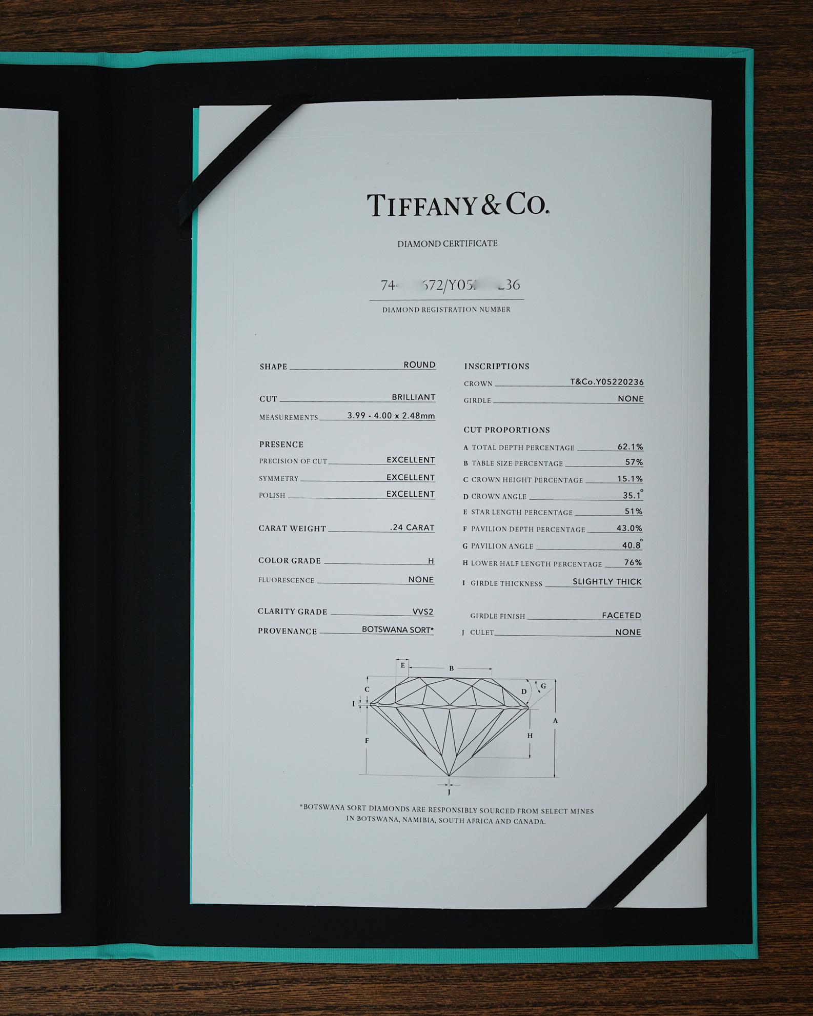 Tiffany & Co, By the Yard 0.24 Carat H/VVS1 Diamond & 18K Yellow Gold Necklace For Sale 3
