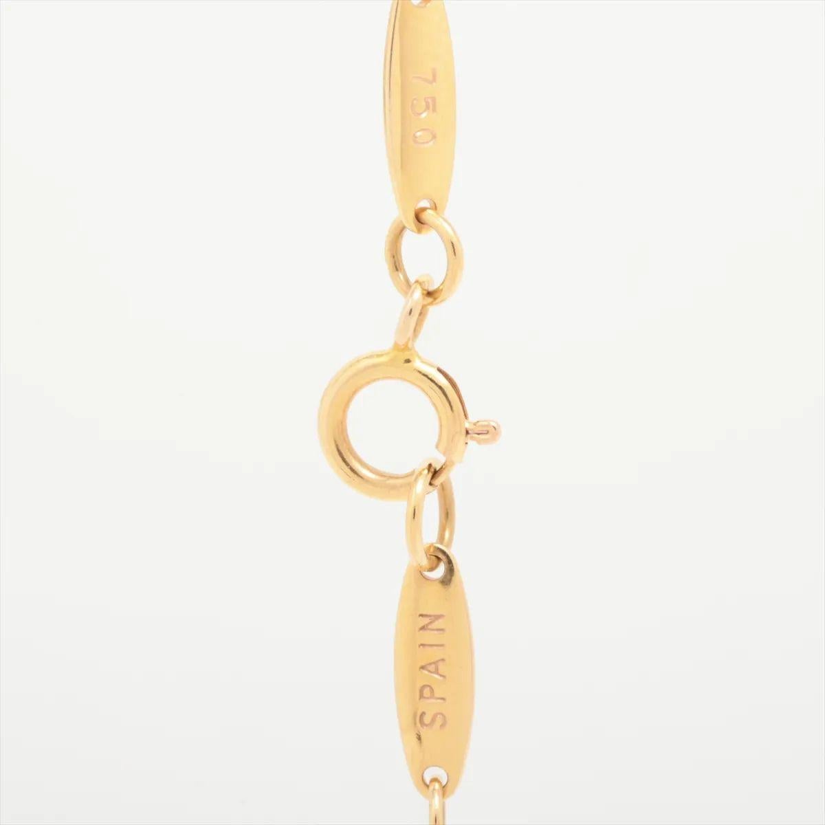 Tiffany & Co. By the Yard Diamond Necklace Yellow Gold In Good Condition For Sale In Humacao, PR