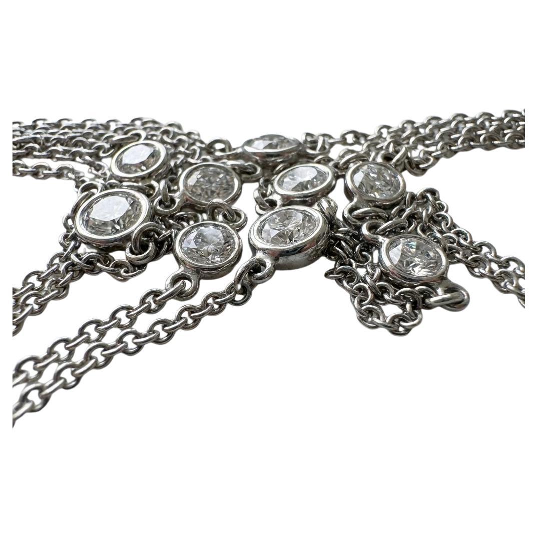 Tiffany 
Co. By the Yard Long Diamond Necklace en vente