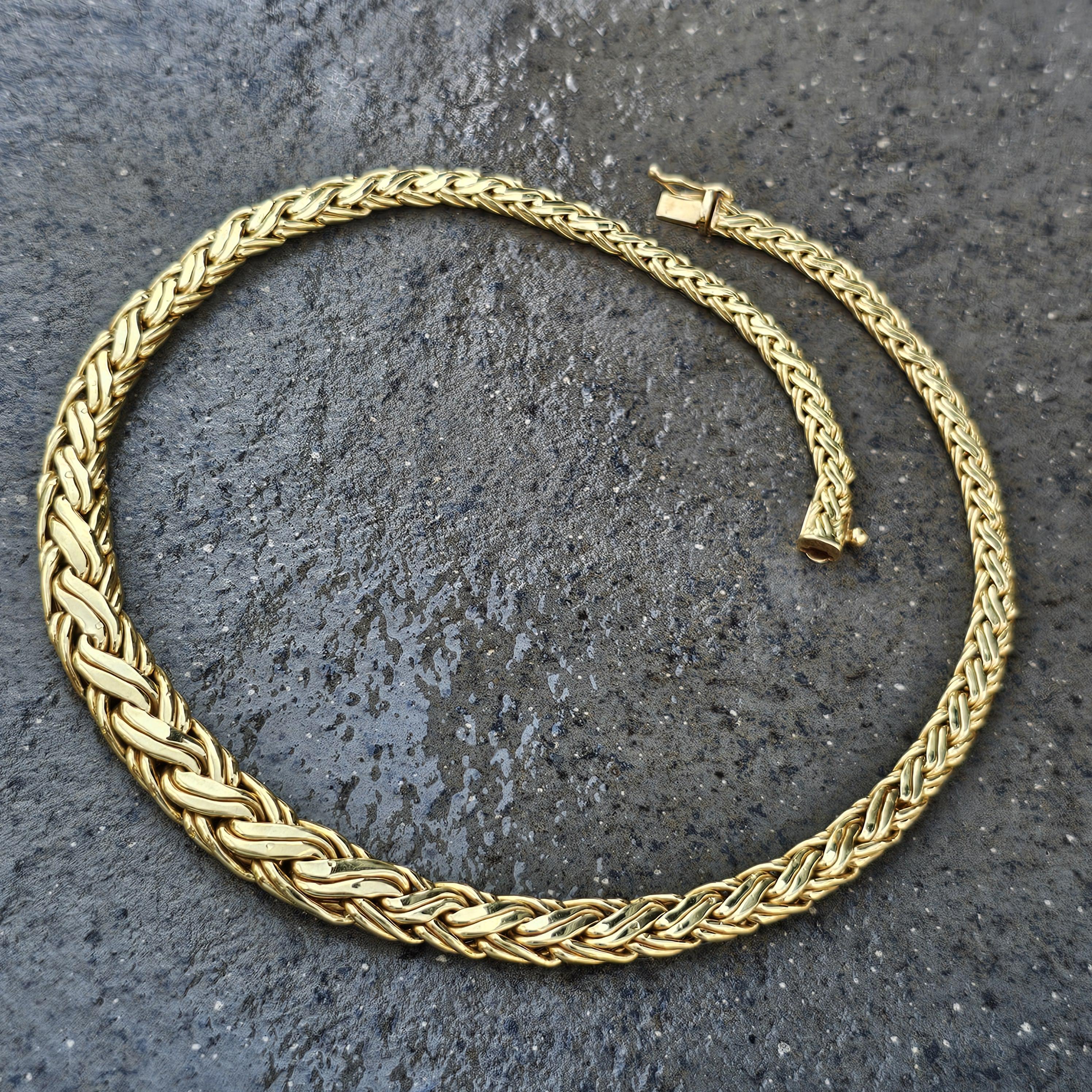 Byzantin Tiffany & Co. Collier en or byzantin 18k Gradué 16