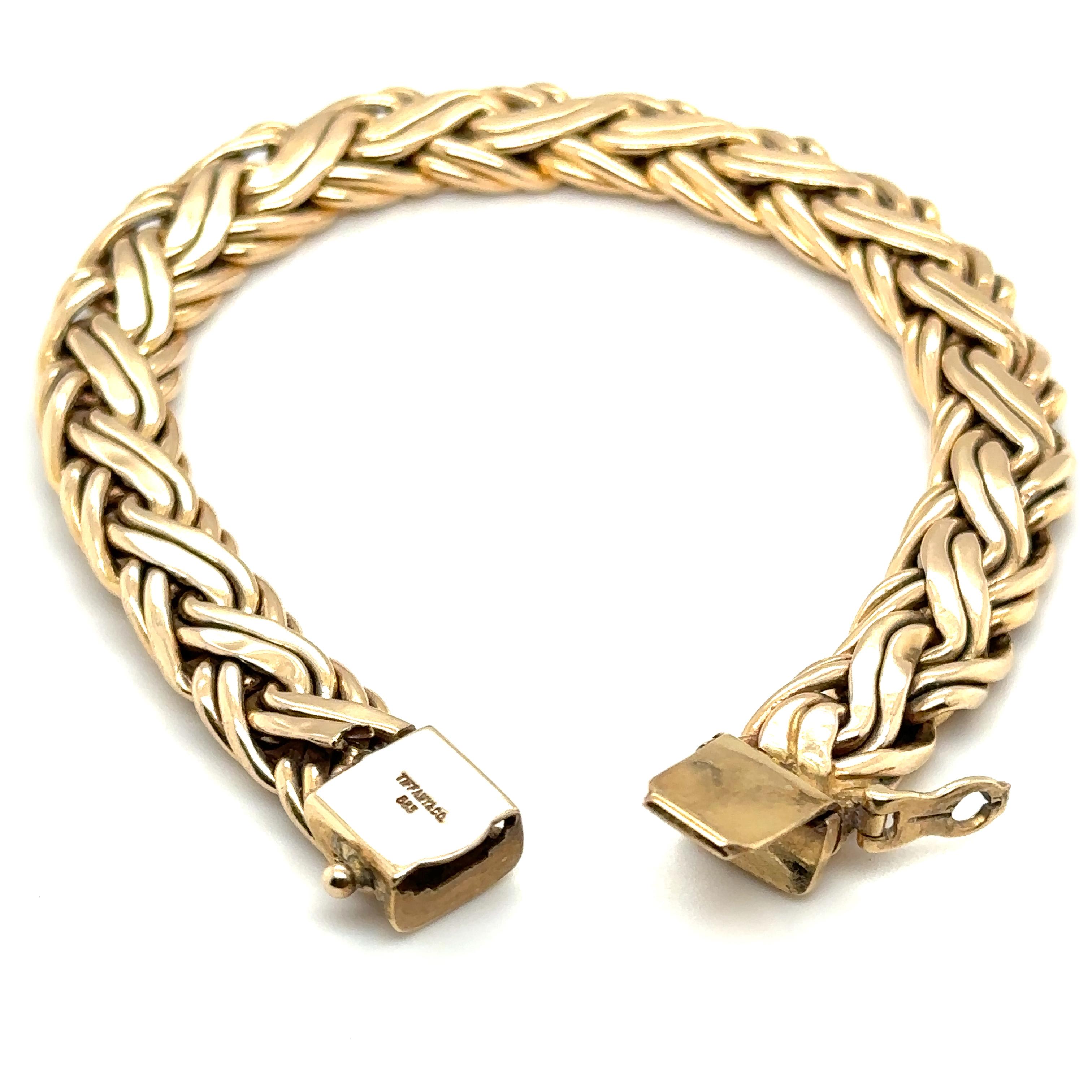 paperclip bracelet gold tiffany